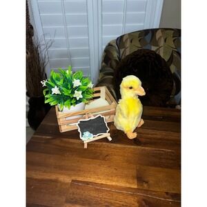 Steiff Pilla Duckling Cuddly Yellow Duck Plush Soft Stuffed Animal Toy